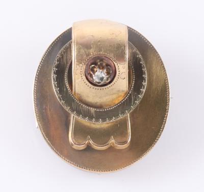 Diamantbrosche um 1900 - Schmuck und Uhren