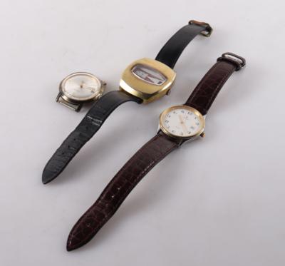 3 Armbanduhren "Lanco", "Concordia", "Junghans" - Gioielli e orologi