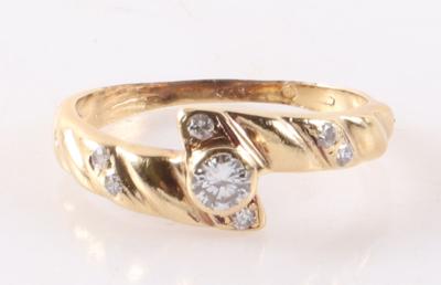 Brillant Damenring zus. ca. 0,30 ct - Schmuck und Uhren