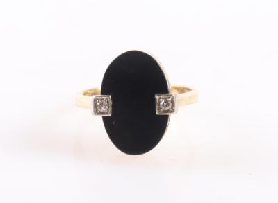 Diamant Onyx Damenring - Gioielli e orologi