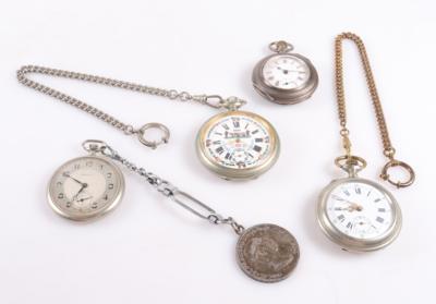 Konvolut Taschenuhren (4) - Schmuck und Uhren