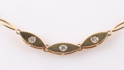 Design Brillant Collier zus. ca. 0,25 ct - Klenoty a Hodinky