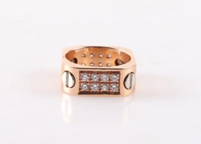 Eckiger Brillant Ring zus. ca. 0,80 ct - Schmuck und Uhren