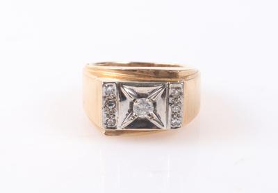 Brillant Diamant Ring zus. ca.0,25 ct - Jewellery and watches