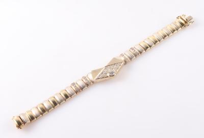 Sehr kurze Brillantarmkette zus. ca. 1,50 ct - Gioielli e orologi