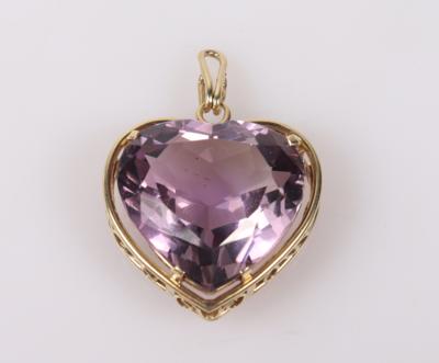 Amethyst Herzanhänger - Autumn auction jewellery and watches