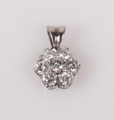 Brillant Anhänger zus. ca. 0,60 ct - Autumn auction jewellery and watches