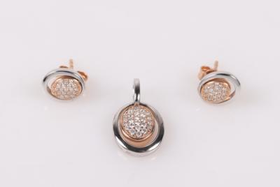 Brillant Damenschmuck-Set zus. 0,35 ct (grav.) (3) - Aukce podzim klenoty a Hodinky