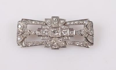 Brillant/Diamant Brosche zus. ca. 1,80 ct - Autumn auction jewellery and watches