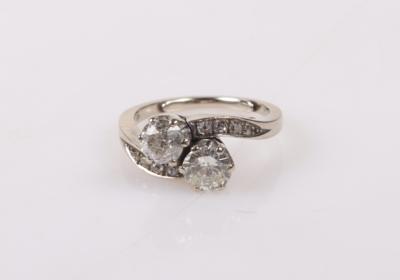 Brillant-Diamantring zus. ca. 1,40 ct - Autumn auction jewellery and watches