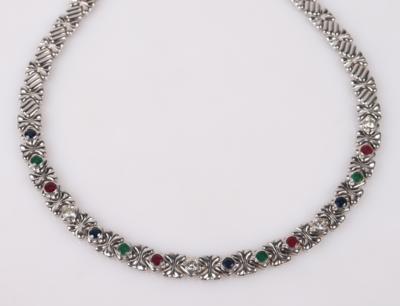 Brillant Farbstein Collier - Autumn auction jewellery and watches