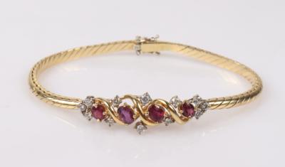 Brillant Rubin Armband - Autumn auction jewellery and watches