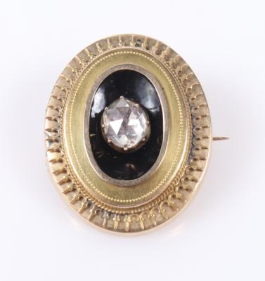 Diamant Brosche "Holländische Rose" ca. 0,70 ct - Autumn auction jewellery and watches