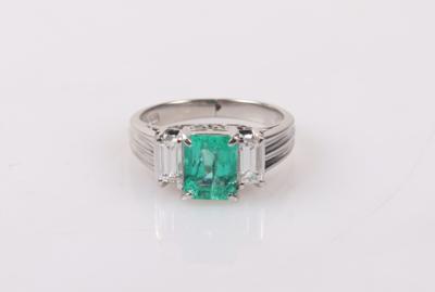 Diamant-Smaragd Ring - Asta autunnale gioielli e orologi