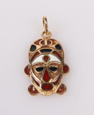 Email Anhänger "Maske" - Autumn auction jewellery and watches