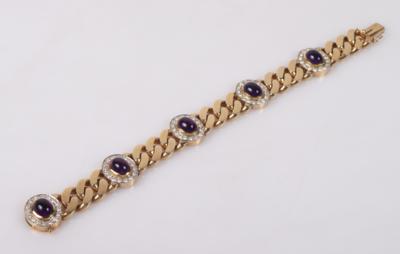 Massive Brillant Amethyst Armkette - Autumn auction jewellery and watches