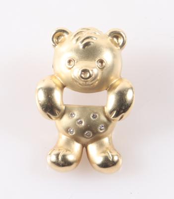 Diamant Anhänger "Teddybär" - Klenoty a Hodinky