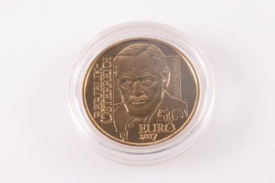 Goldmünze 50 Euro "Sigmund Freud" - Münze Österreich - Schmuck und Uhren