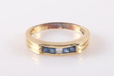 Saphir Diamant Damenring - Klenoty a Hodinky