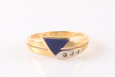 Lapis Lazuli (beh.) Damenring - Schmuck und Uhren