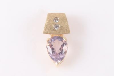 Amethyst Brillant Anhänger - Klenoty a Hodinky