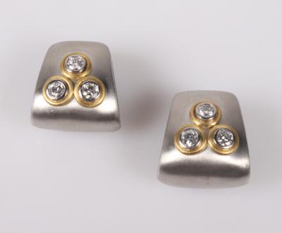 Brillant Ohrclips zus. ca. 1,00 ct - Klenoty a Hodinky