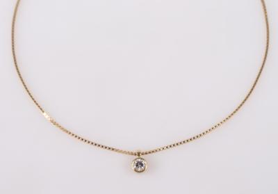 Brillantsolitär Collier ca. 0,50 ct - Schmuck und Uhren