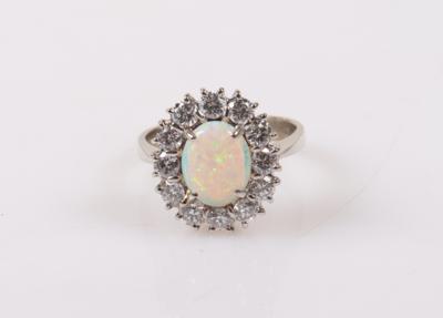 Brillant Opal Damenring - Schmuck und Uhren