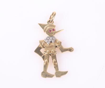 Brillant Rubin Anhänger "Pinocchio" - Jewellery and watches