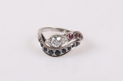 Diamant Farbstein Damenring "Schlange" - Jewellery and watches