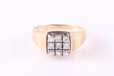 Brillantring zus. ca. 0,45 ct - Schmuck und Uhren