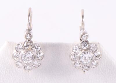 Brillant/Diamant Ohrringe zus. ca. 0,85 ct "Blüten" - Weihnachtsauktion Schmuck und Uhren