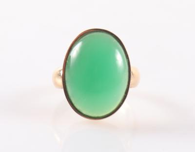 Chrysopras Ring - Christmas auction jewelry and watches