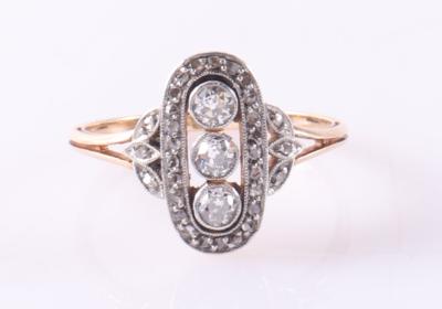 Diamant Damenring zus. 0,80 ct - Asta di Natale Gioielli e orologi