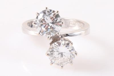 Brillant Damenring zus. ca. 3,00 ct - Gioielli e orologi