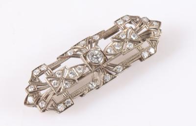 Brillant/Diamant Brosche zus. ca. 0,80 ct - Jewellery and watches