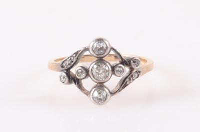 Diamant Damenring zus. ca. 0,40 ct - Klenoty a Hodinky