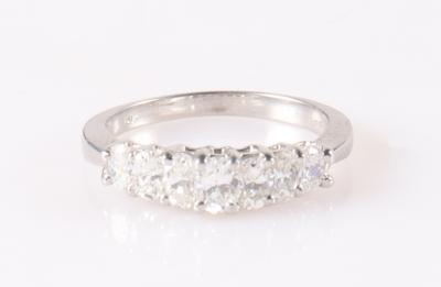 Diamant Damenring zus. ca. 0,80 ct - Jewellery and watches
