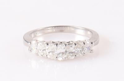 Diamant Damenring zus. ca. 0,80 ct - Klenoty a Hodinky