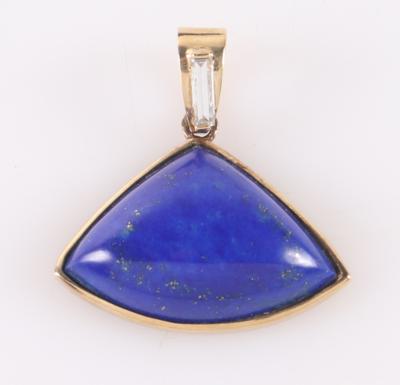 Diamant Lapis Lazuli (beh.) Anhänger - Klenoty a Hodinky
