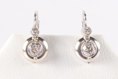 Diamant Ohrringe zus. ca. 0,60 ct - Jewellery and watches
