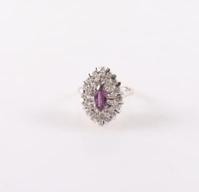 Diamant Rubin Damenring - Jewellery and watches