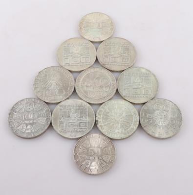 Konvolut Silbermünzen (11) - Klenoty a Hodinky