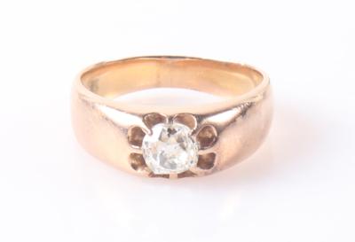 Altschliffdiamantsolitärring ca. 0,55 ct - Schmuck und Uhren