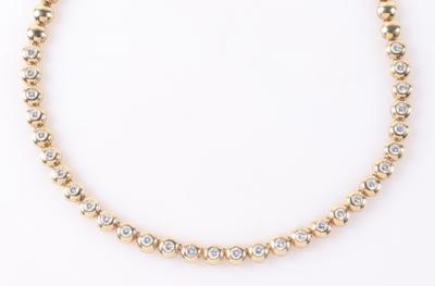 Brillant Collier zus. ca. 3,90 ct - Schmuck und Uhren