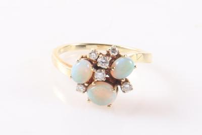 Brillant Opal Damenring - Schmuck und Uhren