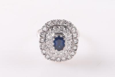 Brillant Saphir Ring - Klenoty a Hodinky