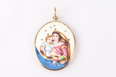 Anhänger "Hl. Mutter Gottes mit Kind" - Schmuck und Uhren