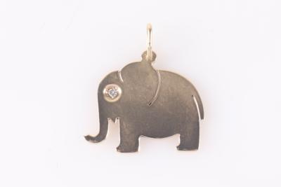 Brillant Anhänger "Elefant" - Schmuck und Uhren