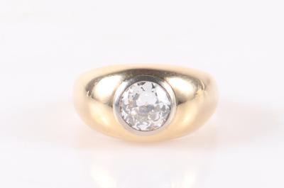 Altschliffdiamant Ring ca. 1,40 ct - Klenoty a Hodinky